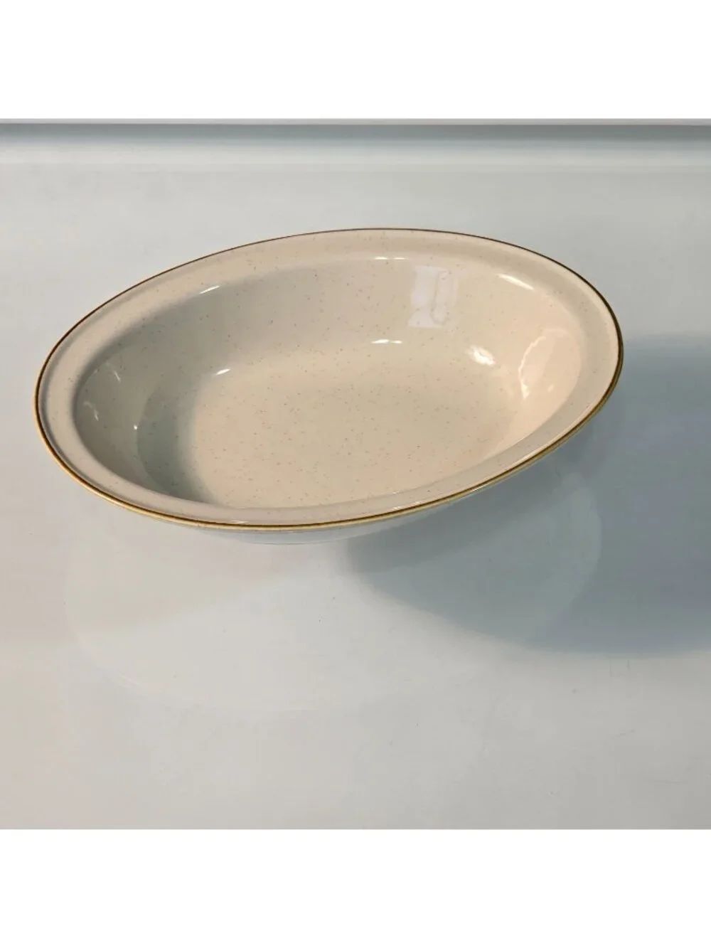 Vintage Old Brook Collection Stoneware 10 1/4" Oval Vegetable Bowl